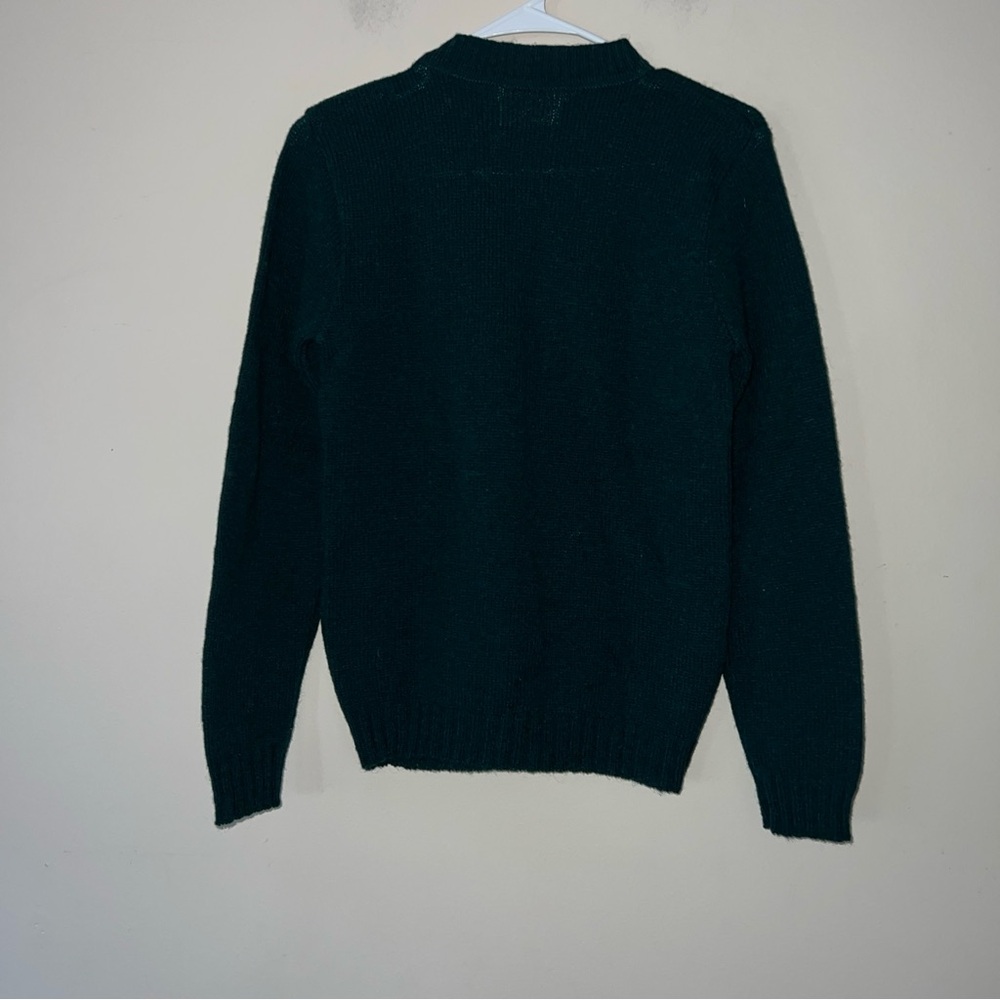 Vintage Pendleton Virgin Wool Green Pull Over Swe… - image 7